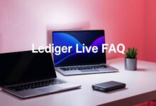 Ledger Live app dashboard on desktop and mobile