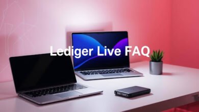 Ledger Live app dashboard on desktop and mobile
